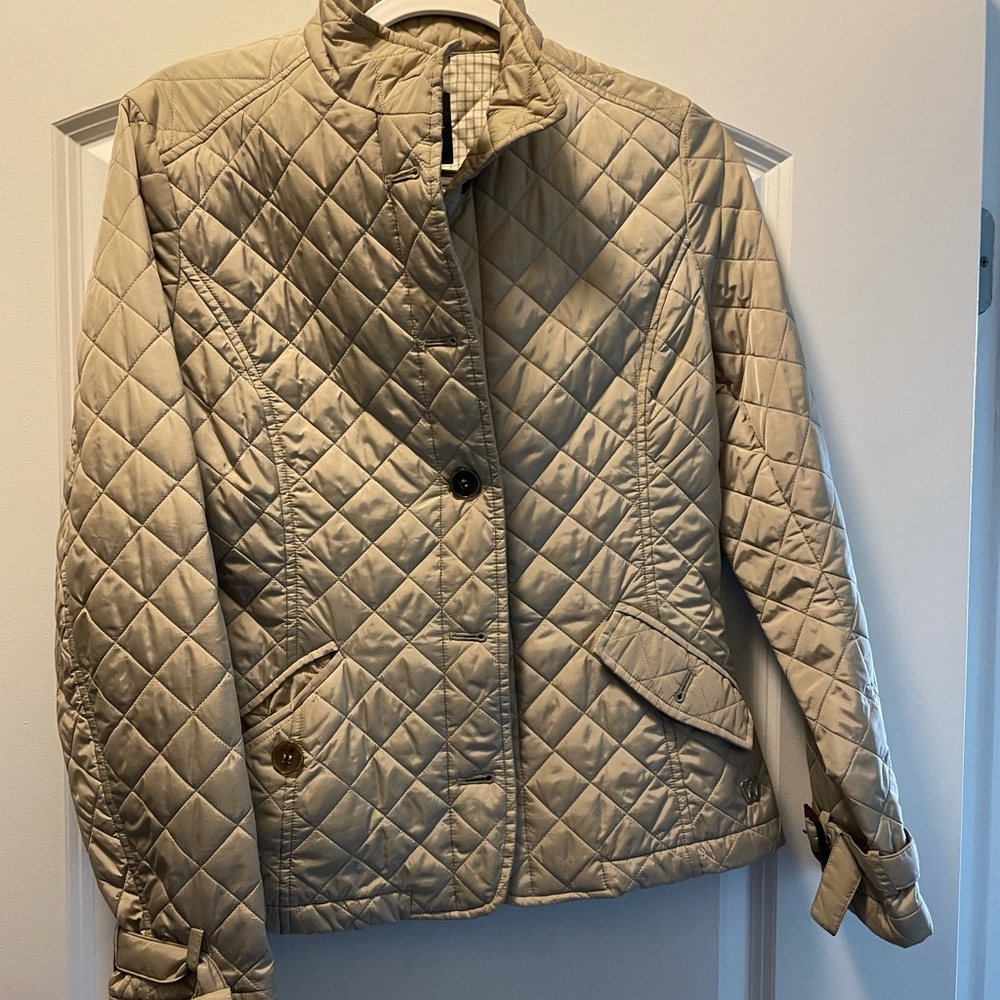 Khaki Max Mara weekend quilted jacket